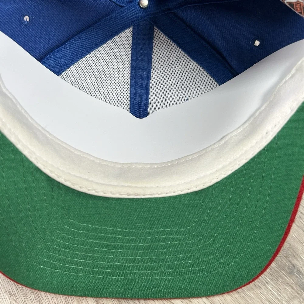 VTG New York Rangers Snapback Hat NHL Hockey Blue Red The Game Wool Cap - Picture 6 of 10